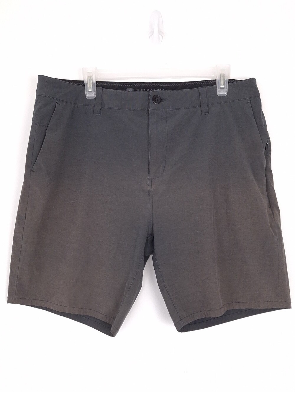 Vuori Aim Shorts mens 36 chino golf stretch performance zippered pockets gray